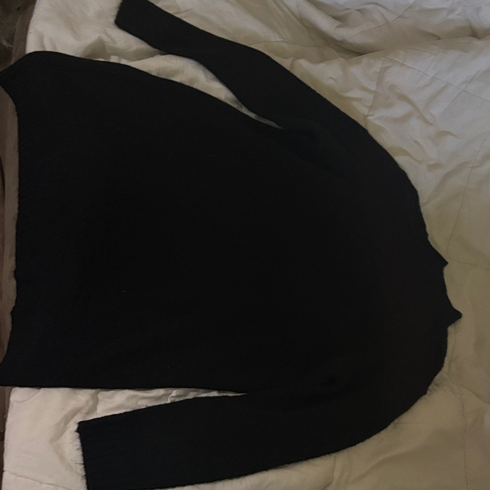 Mustard Seed Classic Black Turtleneck Sweater